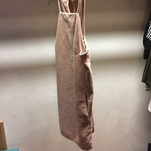 Light pink velvet dress from Topshop